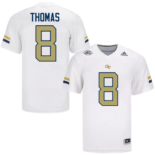 Demaryius Thomas Georgia Tech Jerseys,Georgia Tech Yellow Jackets College Football Uniforms-White